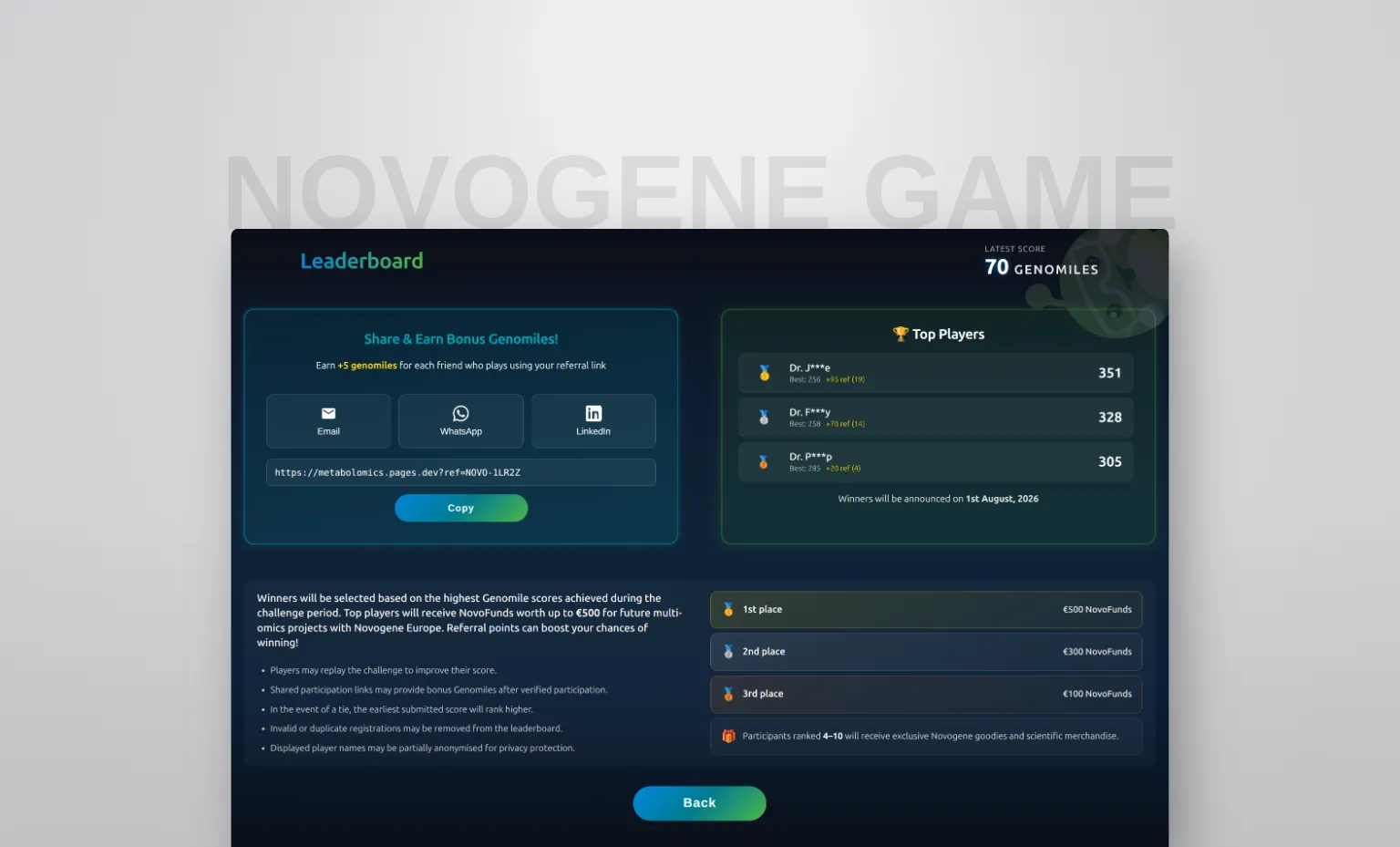 Novogene Europe - Early Access Challenge - Main View 3
